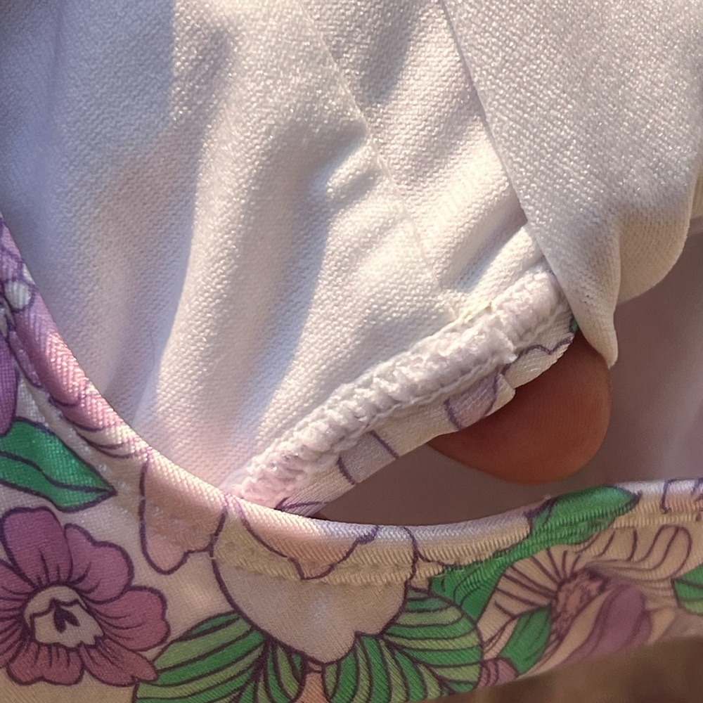 Janie And Jack Baby Floral Ruffle Swimsuit - Picture 5 of 9
